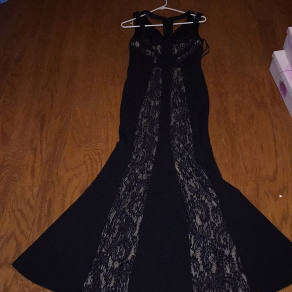 LM Collection Lace Racerback Flare Gown Dress $298 - Picture 4 of 6